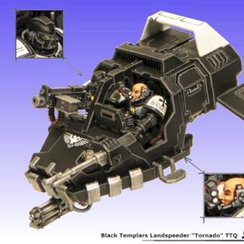 Black Templars Landspeeder by ustin