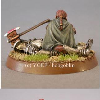 lotr gimli on dead uruk-hai by hobgoblin