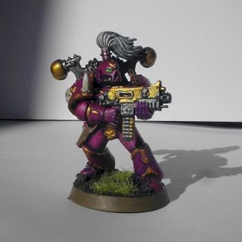 Emperors Children Chaos Marine With Bolter by The Templar