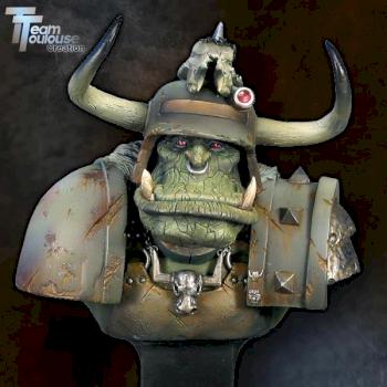 Ork Bust - Goff Boss by Manumilitari