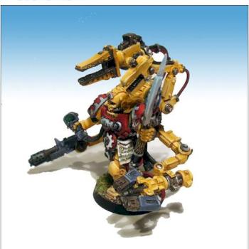 Imperial Fists Techmarine in Servoharness by Wolkenmann