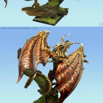 Woodelf dragon painted by robacek design studio by siasiek1991