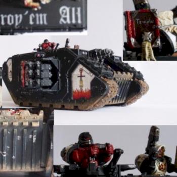 Black templars land raider crusader by HateTheState