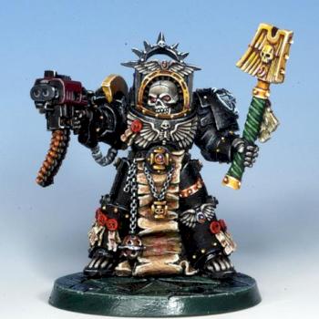 chaplain in terminator armour by painterboyroy