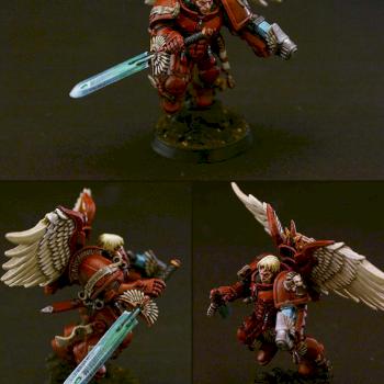 Blood Angels Captain, with jump pack and wings by Johnnyhorse