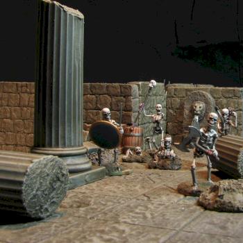 Skeletons (Wargames Factory) in a Dungeon Setting by Mephisto1984