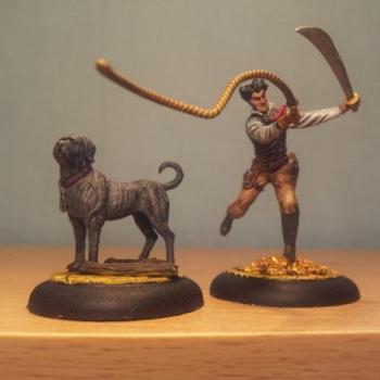 Malifaux Lucas McCabe and Luna by Nickienogger