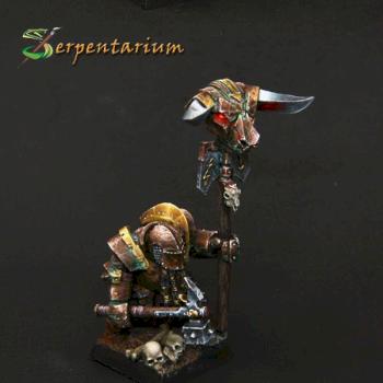 Chaos Dwarf Standard Bearer by ravenswood