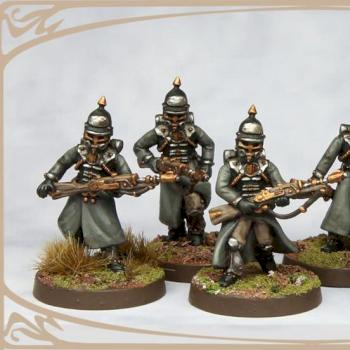 Prussian rifle squad by Andrew May