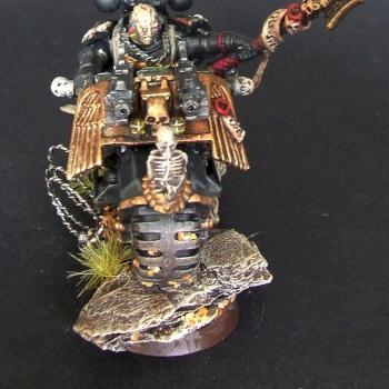 Dark Angels Ravenwing Chaplain by WatrobaR