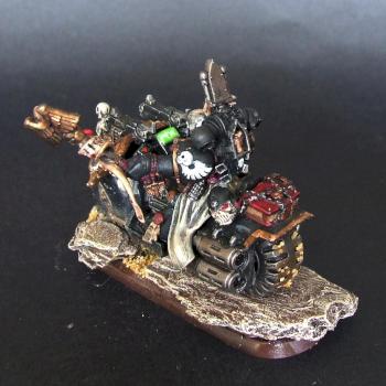 Dark Angels Ravenwing Chaplain by WatrobaR