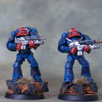 Crimson Fists Sternguard Veterans by PowerhouseMiniatures