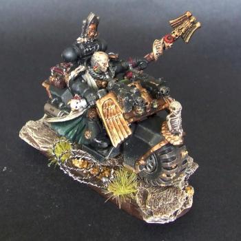 Dark Angels Ravenwing Chaplain by WatrobaR