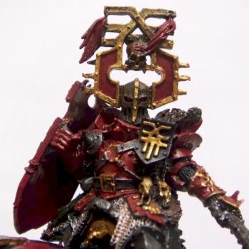 Khorne Lord on Juggernaut by psychomorph