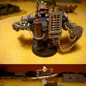 Orc WhaagBoss Grimgork (looted Dreadnought) by Grimshak