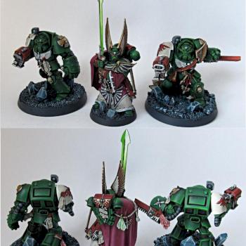 Dark Angels Terminator Squad + Commander by Wuestenfuchs