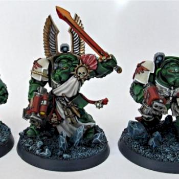 Dark Angels Terminator Squad + Sergeant by Wuestenfuchs