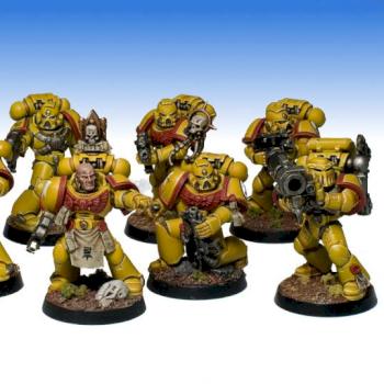 Imperial Fists Tactical Squad by Wickedcarrot