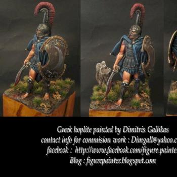 Greek hoplite by dimgall