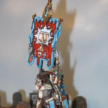 Bretonnian Battle Standard Bearer by Propaintjob