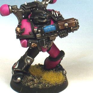 Emperor's Children Noise Marine w/ Plasma Gun by Chaplain Desmodus