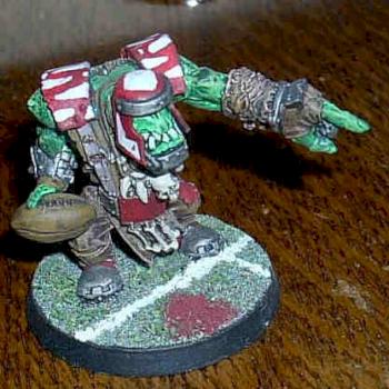 Bloodbowl Orc Starplayer by Tuubje