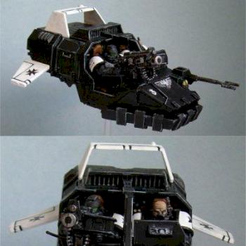 Black Templar Landspeeder by Killa