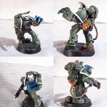 Nurgle Marine Aspiring Champion by kebabi