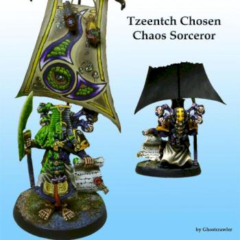 Tzeentch Chosen Sorceror (better pic) by ghostcrawler