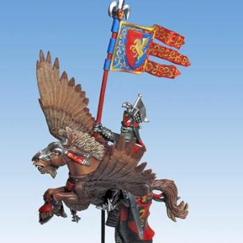 Bretonnian Pegasus Knight Standard Bearer by Margo