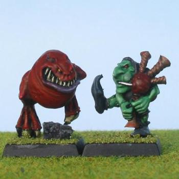 Squig and it's herder by LordofthePit