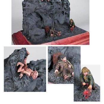 lord of the rings Frodo, Sam, gollum by darkrealm miniatures