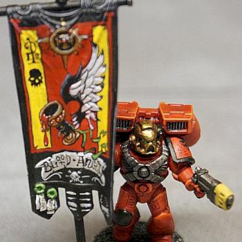 Blood Angels 2nd Company Banner by EmperorsChampion