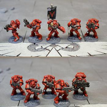 Blood Angels Tactical Squad by EmperorsChampion