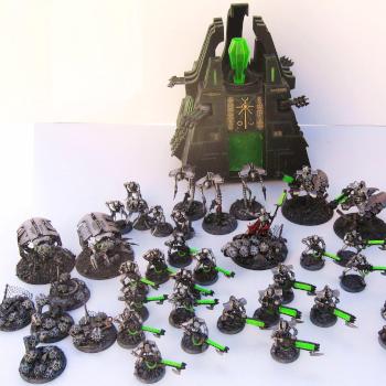 Painted Warhammer 40k Necron Army by Demonic_Workshop