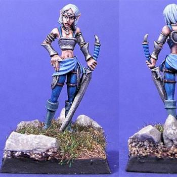 Elf Warrior by chambersofminiatures