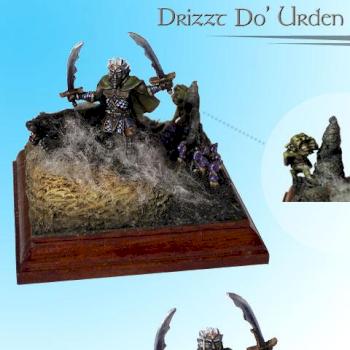 Drizzt Do' Urden - striding the Underdark - by Alex P.