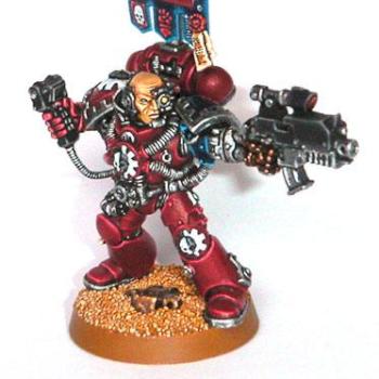 Crimson Fist Tactical Techmarine Sergeant by Mooz from FeuWeu