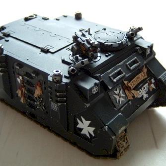 Black Templar Rhino by ZeroG