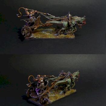 Dark elf cold one chariot (2) by karpunk