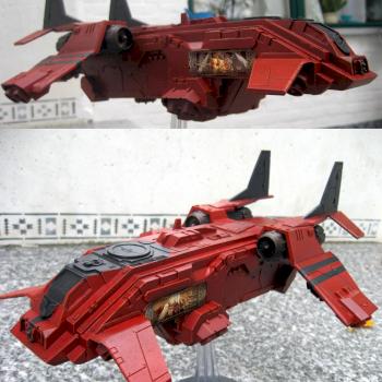 Blood Angels Storm Raven WIP by Meph