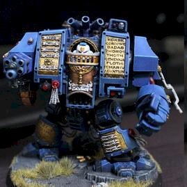 Ultramarine Venerable dreadnought by ichibanpainting