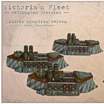 Dystopian Wars Britannian Cruiser by rastamann