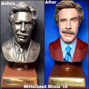 Anchorman, Ron Burgundy Bust by Urayneum