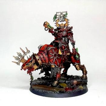 Chaos General riding Juggernaut by Schattenbarde