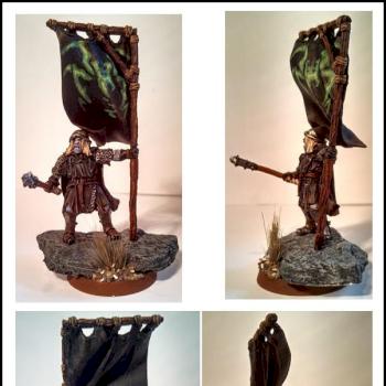 Mordor Uruk Hai Banner Bearer Conversion by BillFerny