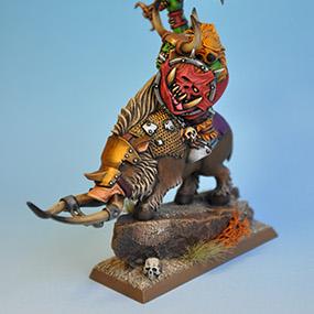 orc warboss on boar by c-biters