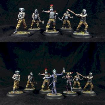 The Joker and Crew Arkham Asylum Knight models Commission by lilloser