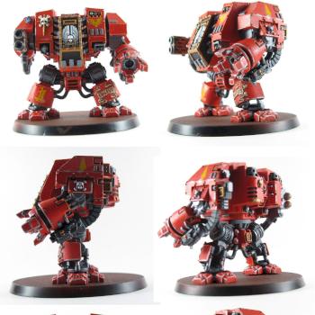 Blood Angels Dreadnought (WIP) by candidgamera