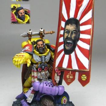 Angry Marine Standard Bearer by Komrad